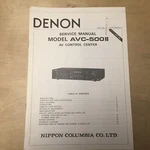 Original Denon Service Manual For The AVC-500II Control Center Amp Usa/canada. Fixed Price $10.98.