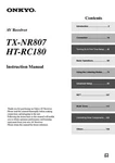 Onkyo HT-RC180 Home Theater System Owners Manual. Fixed Price $22.24.