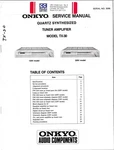Onkyo TX-30, Quartz Synthesized Tuner Amplifier Service Manual. Fixed Price $20.00.