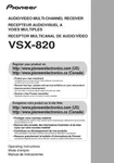 Pioneer VSX-820 Receiver Owners Manual. Fixed Price $22.24.