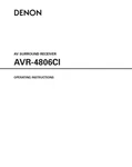 Denon AVR-4806CI Receiver Owners Manual. Fixed Price $22.24.