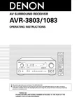 Denon AVR-1083 AVR-3803 Receiver Owners Manual. Fixed Price $22.24.