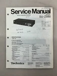 Technics SU-Z550 Original Service Manual Free Shipping. Fixed Price $14.00.