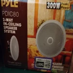 Pyle PDIC80 2-WAY In-ceiling Speaker System 300W Two-pack. Fixed Price $37.59.