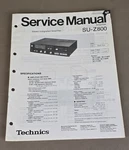 Technics Amplifier SU-Z800 Service Manual D-4581. Fixed Price $54.95.