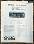 Onkyo TX-830M Receiver Service Manual *original*. Fixed Price $24.97.