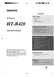 Onkyo Integra HT-R420 Receiver Owners Instruction Manual. Fixed Price $22.24.