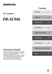 Onkyo Integra PR-SC886 Av Controller Owners Instruction Manual. Fixed Price $22.24.