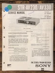 Sony STR-AV230 STR-AV330 Receiver Service Manual *original*. Fixed Price $14.97.