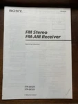 Sony STR-DE525 Or STR-DE625 Amplifier Receiver Oem Owners Instruction Manual. Fixed Price $11.11.