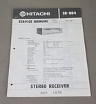 Hitachi Stereo Receiver SR-804 Service Manual D-4147. Fixed Price $64.95.