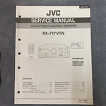 Jvc RX-717VTN Service Manual Original W/schematics, Diagrams, Parts List, Etc. Fixed Price $14.97.