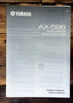 Yamaha AX-596 Amplifier Owner / User Manual *original*. Fixed Price $24.97.