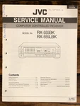 Jvc RX-555 Lbk Receiver Service Manual *original*. Fixed Price $19.97.
