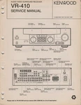 Kenwood VR-410 Audio Video Surround Receiver Service Manual. Fixed Price $10.40.