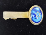 Unique Vintage Parkway Bright Blue Floating Gold Star Tie Bar / Clip Mad Men. Fixed Price $21.19.