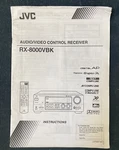 Jvc RX-8000 Vbk Receiver Service Manual *original*. Fixed Price $15.00.