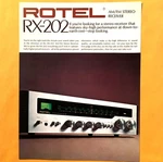 Original Vintage Rotel RX-202 Am/fm Stereo Receiver Brochure. Fixed Price $14.95.