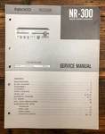 Nikko NR-300 Receiver Service Manual *original*. Fixed Price $24.97.