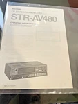 Sony STR-AV480 Am-fm Stereo Receiver Operating Instruction Excellent Condition /. Fixed Price $25.00.