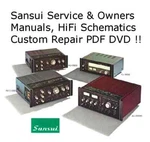 Sansui Service Manuals Brochures Magazines Schematics Collection Computer Dvd !!. Fixed Price $12.97.