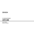 Denon AVR-488 Receiver Owners Manual. Fixed Price $19.99.