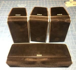 4) Surround Sound Rca Home Theater Speakers RT2390B Audio Silver. Fixed Price $22.98.