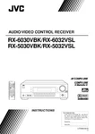 Jvc RX-5030VBK RX-5032VSL RX-6030VBK RX-6032VSL Receiver Owners Manual. Fixed Price $22.24.