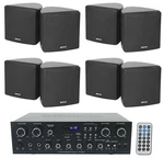 Technical Pro RX400X4 Bluetooth Home RECEIVER+(8) 3.5" Cube Black Wall Speakers. Fixed Price $388.80.