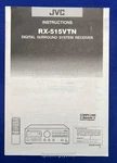 Original Jvc RX-515VTN Receiver Instruction Manual. Fixed Price $14.95.