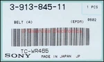 2 Pcs New & Genuine Sony 3-913-845-11 Rubber Belt (square) Factory Sealed Packs. Fixed Price $12.00.