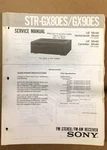 Sony STR-GX80ES STR-GX90ES Receiver Service Manual *original*. Fixed Price $24.97.
