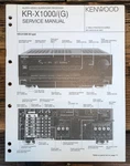 Kenwood KR-X1000 Receiver Service Manual *original*. Fixed Price $14.97.
