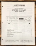 Mitsubishi DA-R17 Receiver Service Manual *original*. Fixed Price $19.97.