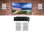 Technical Pro RX113 Home Theater Amplifier RECEIVER+4) 5.25" White Wall Speakers. Fixed Price $289.85.