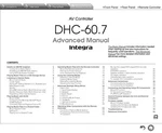 Onkyo Integra DHC-60.7 Avanced Controller Owners Instruction Manual. Fixed Price $22.24.