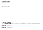 Onkyo Integra HT-R395 Receiver Owners Instruction Manual. Fixed Price $22.24.