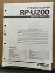 Original Yamaha Service Manual For The RP-U200 Receiver Repair. Fixed Price $13.98.