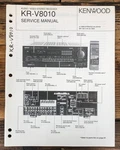 Kenwood KR-V8010 Receiver Service Manual *original*. Fixed Price $19.97.