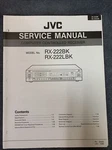 Jvc RX-222BK & RX-222LBK Service Manual Original W/schematics, Parts List, Etc. Fixed Price $14.97.