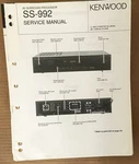 Kenwood SS-992 Processor Service Manual *original*. Fixed Price $13.98.