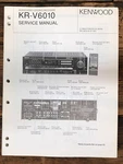 Kenwood KR-V6010 Receiver Service Manual *original*. Fixed Price $19.97.