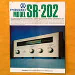 Original Pioneer SR-202 Reverberation Amplifier Sales Brochure. Fixed Price $19.95.