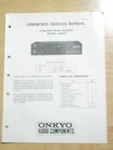 Original Onkyo Service Manual For The A-8037 Amplifier Repair. Fixed Price $11.98.