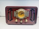Vintage Bluetooth Radio Pyle PUNP34BT Am Fm Usb Retro Wood Speaker Classic Style. Fixed Price $65.00.