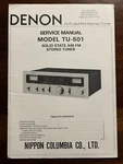 Denon Model TU-501 Solid State Am-fm Tuner Service Manual Original Oem Genuine. Fixed Price $59.99.