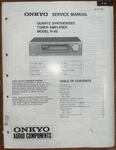 Onkyo R-05 Tuner Amplifier Service Manual Original. Fixed Price $29.99.