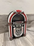 Victrola VJB-127 Retro Desktop Jukebox With Bluetooth And Fm Radio. Fixed Price $83.00.