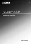 Yamaha A-S300 A-S500 Amplifier Owners Manual. Fixed Price $22.24.
