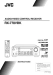 Jvc RX-778VBK Receiver Owners Instruction Manual Reprint. Fixed Price $22.24.